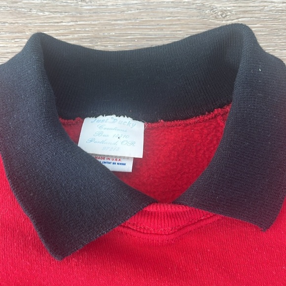 Vintage Just Ducky Scottie Dog Sweatshirt Womens XXL 80s Faux Fur Appliqué USA - Picture 9 of 14